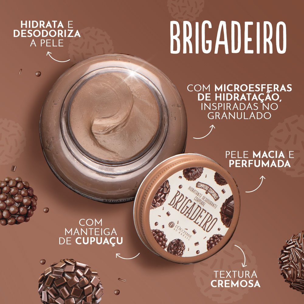 Hidratante Desodorante Corporal Brigadeiro 200mL, ,  large image number 1